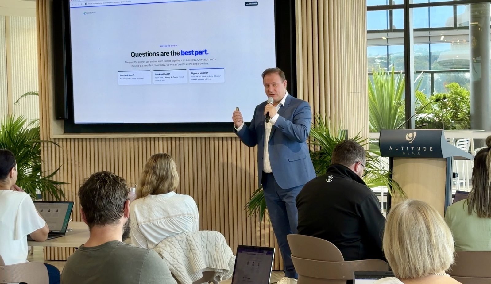 Bart running an AI workshop for Sunshine Coast businesses